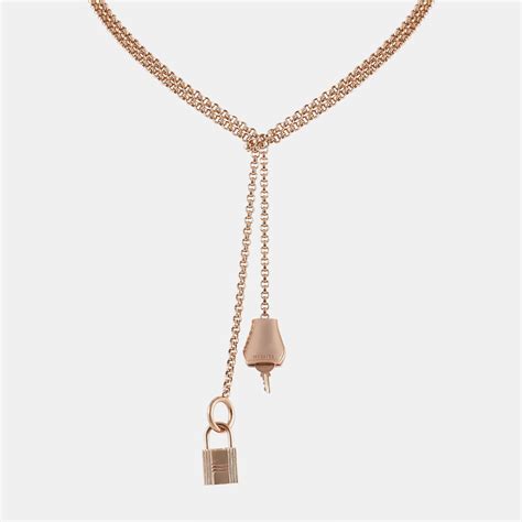 hermes kelly clochette necklace.